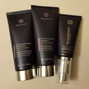 Monat travel set shampoo,  conditioner,  rejouvabeads